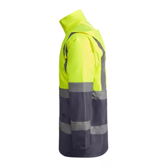 HV9320 - Geaca parka reflectorizanta - MERAK - [Plumb/Galben fluorescent]