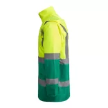 HV9320 - Geaca parka reflectorizanta - MERAK - [Verde gradina/Galben fluorescent]
