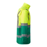 HV9320 - Geaca parka reflectorizanta - MERAK - [Verde gradina/Galben fluorescent]