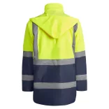 HV9320 - Geaca parka reflectorizanta - MERAK - [Bleumarin/Galben fluorescent]