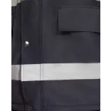 HV9320 - Geaca parka reflectorizanta - MERAK - [Bleumarin/Galben fluorescent]