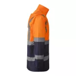 HV9320 - Geaca parka reflectorizanta - MERAK - [Bleumarin/Portocaliu fluorescent]