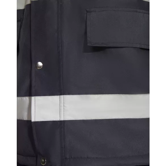 HV9320 - Geaca parka reflectorizanta - MERAK - [Bleumarin/Portocaliu fluorescent]