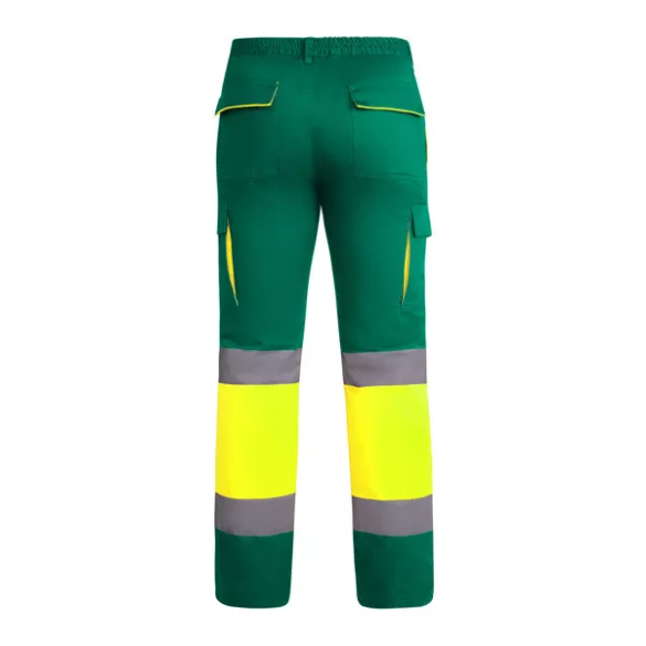HV9321 - Pantaloni lungi - ENIX - [Verde gradina/Galben fluorescent]