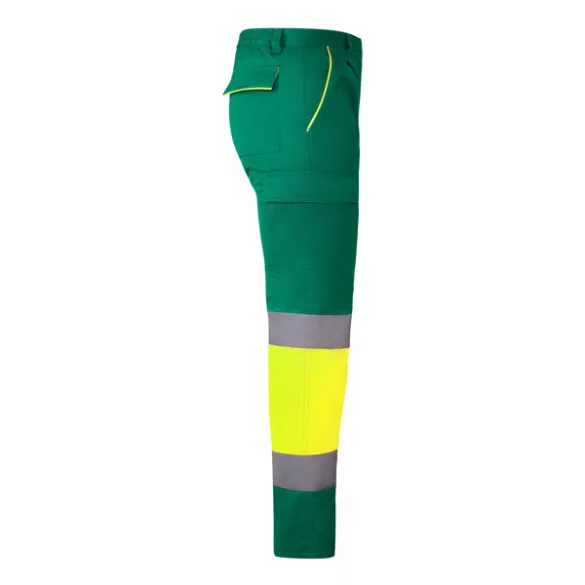 HV9321 - Pantaloni lungi - ENIX - [Verde gradina/Galben fluorescent]
