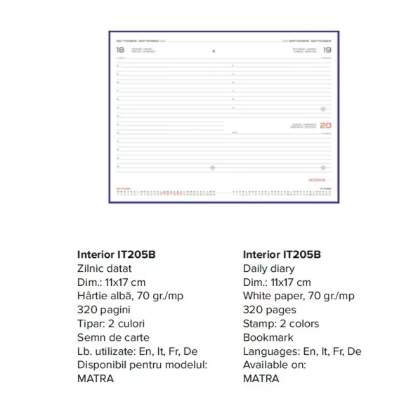 Agenda-datata-zilnic-Matra-11-x-17-cm-Rosu