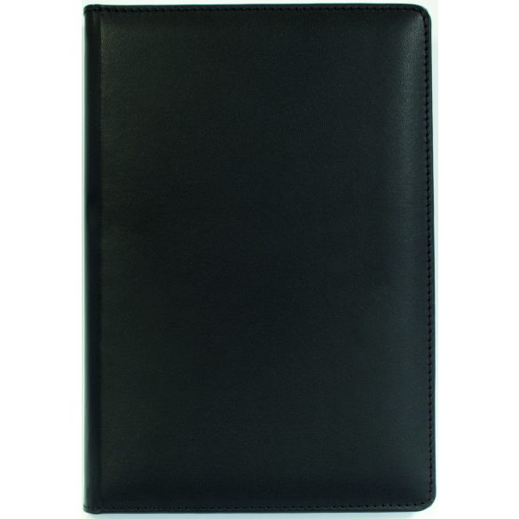 Agenda nedatata - piele reconstituita(Bonded Leather) - BRUGES - 16 x 24 cm [negru]