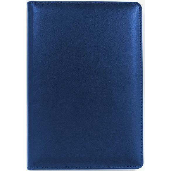 Agenda nedatata - piele reconstituita(Bonded Leather) -  BRUGES - 16 x 24 cm [albastru]