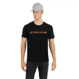 KP185 - Sapca cu cozoroc contrastant din bumbac - 6 panele - SANDWICH PEAK - [Black/Orange]