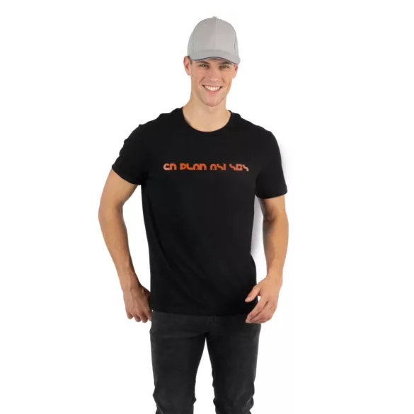 KP185 - Sapca cu cozoroc contrastant din bumbac - 6 panele - SANDWICH PEAK - [Black/White]