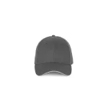 KP185 - Sapca cu cozoroc contrastant din bumbac - 6 panele - SANDWICH PEAK - [Dark Grey/Light Grey]
