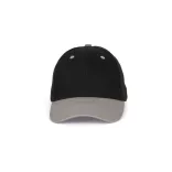 KP188 - Sapca din bumbac - 6 panele - SANDWICH PEAK - [Black/Light Grey]