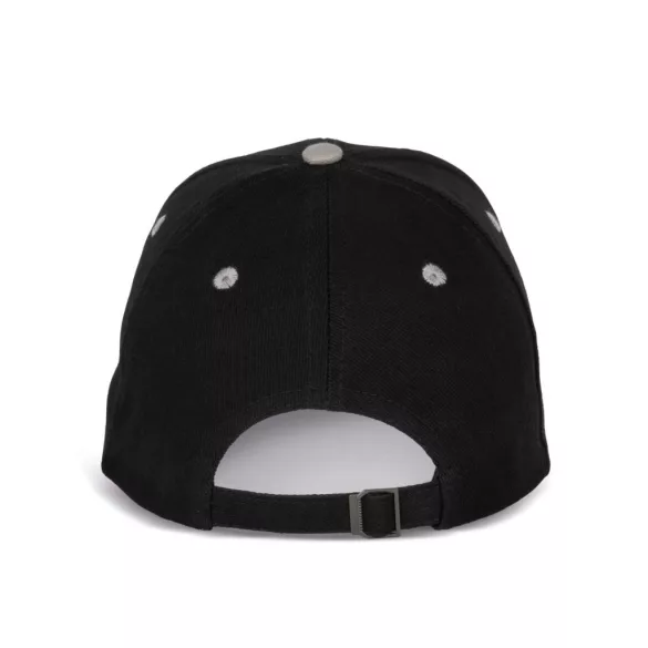 KP188 - Sapca din bumbac - 6 panele - SANDWICH PEAK - [Black/Light Grey]
