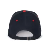KP188 - Sapca din bumbac - 6 panele - SANDWICH PEAK - [Navy/Red]