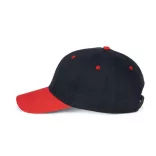 KP188 - Sapca din bumbac - 6 panele - SANDWICH PEAK - [Navy/Red]