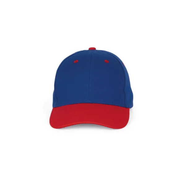KP188 - Sapca din bumbac - 6 panele - SANDWICH PEAK - [Royal Blue/Red]
