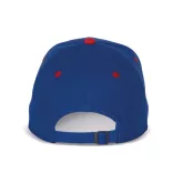 KP188 - Sapca din bumbac - 6 panele - SANDWICH PEAK - [Royal Blue/Red]