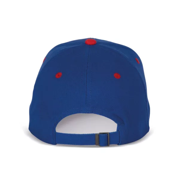 KP188 - Sapca din bumbac - 6 panele - SANDWICH PEAK - [Royal Blue/Red]