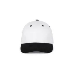   KP188 - Sapca din bumbac - 6 panele - SANDWICH PEAK - [White/Black]