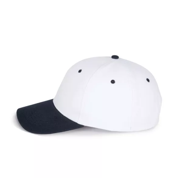 KP188 - Sapca din bumbac - 6 panele - SANDWICH PEAK - [White/Navy]