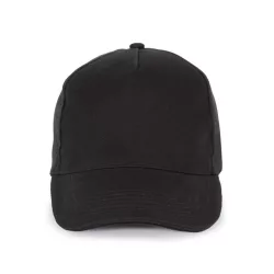   KP189 - Sapca din bumbac - 5 panele - SANDWICH PEAK - [Black]
