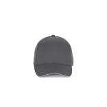KP189 - Sapca din bumbac - 5 panele - SANDWICH PEAK - [Dark Grey/Light Grey]