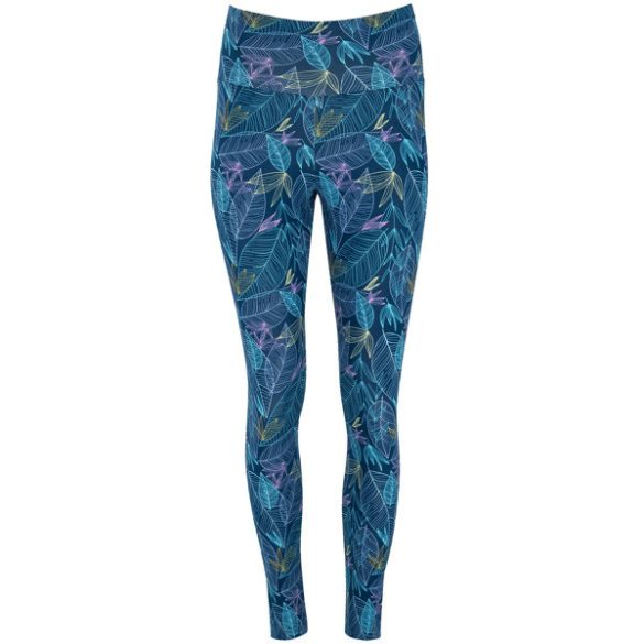 LG0399 - Colanti lungi - CIRENE - [Print frunze albastru moonlight]