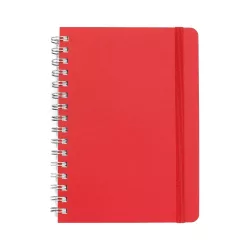 Agenda nedatata cu spira COMO - 15 x 21 cm [rosu]