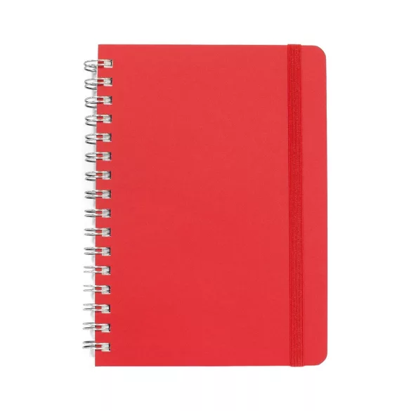 Agenda nedatata cu spira COMO - 15 x 21 cm [rosu]