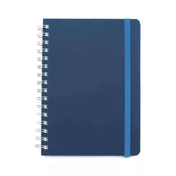 Agenda nedatata cu spira COMO - 15 x 21 cm [albastru]