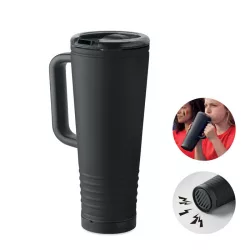   MO2995-03 - Cana termoizolanta perete dublu cu dispozitiv zgomot suporteri  - 700 ml - HOWLER CUP