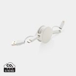 P302.663 - Cablu retractabil 6 in 1 din pastic reciclat