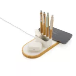 P308423-Incarcator-wireless-dublu-10W-din-RPET-reciclat-RCS-Ontario