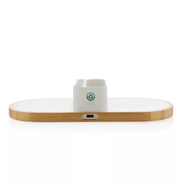 P308423-Incarcator-wireless-dublu-10W-din-RPET-reciclat-RCS-Ontario