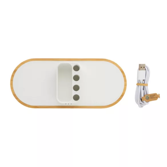 P308423-Incarcator-wireless-dublu-10W-din-RPET-reciclat-RCS-Ontario