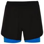 PC6655 - Bermude sport de dama - LANUS - [Negru/Albastru royal]