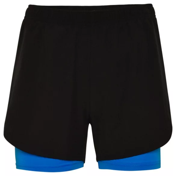 PC6655 - Bermude sport de dama - LANUS - [Negru/Albastru royal]