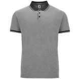 PO0395 - Tricou polo - BOWIE - [Negru melanj]
