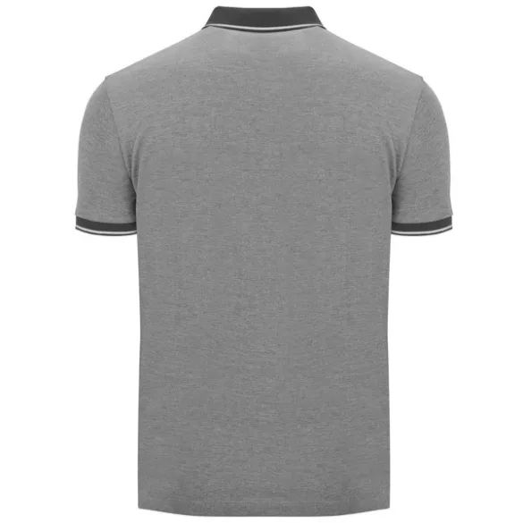 PO0395 - Tricou polo - BOWIE - [Negru melanj]