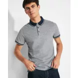 PO0395 - Tricou polo - BOWIE - [Negru melanj]