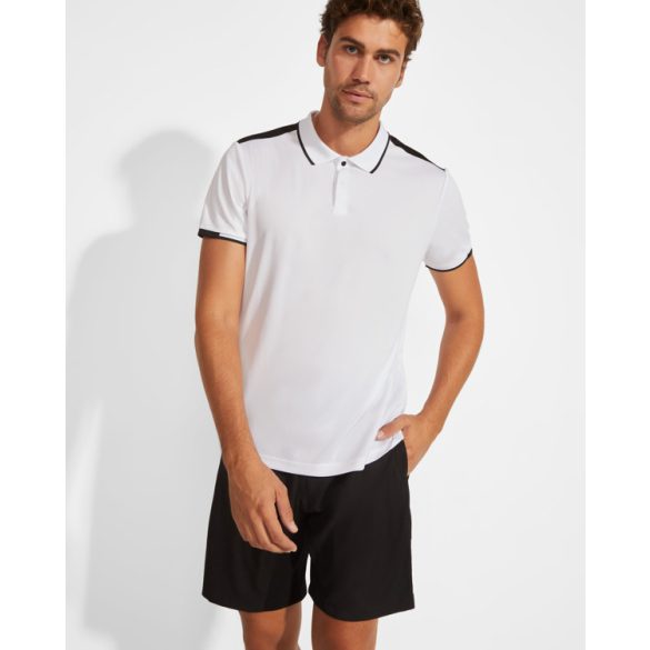 PO0402 - Tricou polo tehnic adulti - TAMIL - [Rosu/Alb]