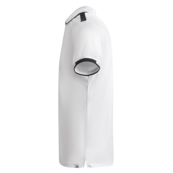 PO0402 - Tricou polo tehnic copii - TAMIL - [Alb/Negru]