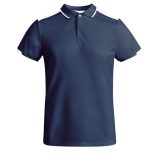 PO0402 - Tricou polo tehnic copii - TAMIL - [Bleumarin/Alb]