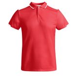 PO0402 - Tricou polo tehnic copii - TAMIL - [Rosu/Alb]