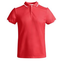 PO0402 - Tricou polo tehnic copii - TAMIL - [Rosu/Alb]