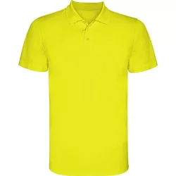   PO0404 - Tricou polo tehnic adulti - MONZHA - [Galben fluorescent]