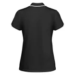 PO0409 - Tricou polo tehnic - TAMIL WOMAN - [Negru/Alb]