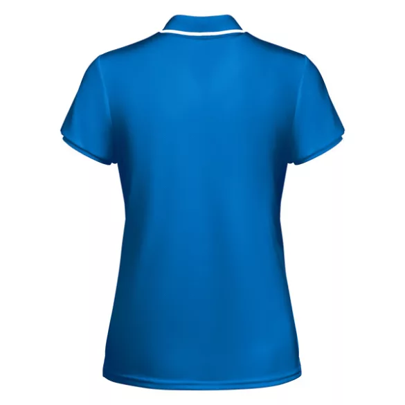 PO0409 - Tricou polo tehnic - TAMIL WOMAN - [Albastru royal/Alb]