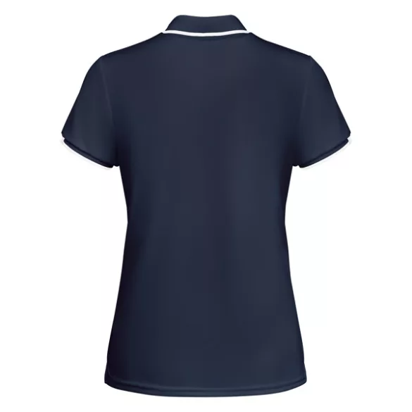 PO0409 - Tricou polo tehnic - TAMIL WOMAN - [Bleumarin/Alb]