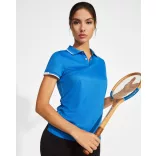 PO0409 - Tricou polo tehnic - TAMIL WOMAN - [Bleumarin/Alb]
